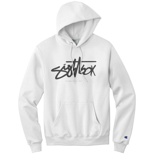 Stussy (Champion) White Hoodie